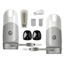 KREP2224KS Zestaw do bram skrzydłowych KEY Automation skrzydło do 2,3 m, silnik 24 Vdc z ramieniem łamanym