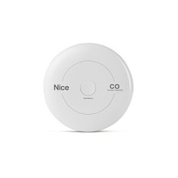 Nice CO ALARM-CONTROL 301616430301 - kompaktowy, zasilany bateryjnie detektor tlenku węgla, przeznaczony do montażu na ścianie. Jego wysoka czułość um