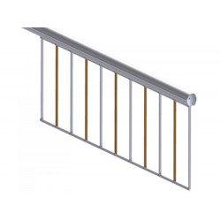 ROGER TECHNOLOGY BARK/02 - Drabinka aluminiowa malowana L=2000 mm