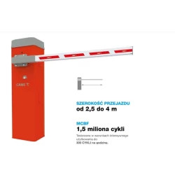 Szlaban CAME ZESTAW LT4 Z RAMIENIEM PŁASKIM 4 M MCBF = 1,5 MLN CYKLI