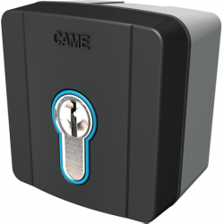 CAME SELD1FDG – stacyjka do montażu natynkowego z niebieskim podświetleniem i wkładką DIN 806SL-0050