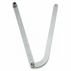 Nice HYA12 wydłużone ramię przegubowe, montaż nawet do 45 cm osadzenia zawiasu