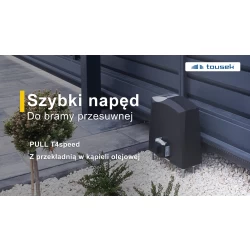 Napęd do bramy przesuwnej Tousek PULL T4speed - zestaw Speed 61014P 400kg 30m PULL-T4 T-4 bram przesuwnych szybki automat si