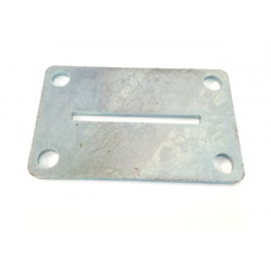 Płyta montażowa umożliwiająca montaż standardowego uchwytu siłownika do słupka murowanego lub skrzydła bramowego.